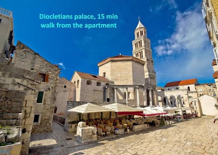 公寓 Modern Marija With The Balcony And The Sea View 斯普利特